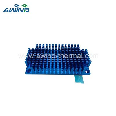 Blue Anodize AL6063 Kylflänsar för IPC